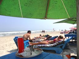 Labadi beach in Ghana